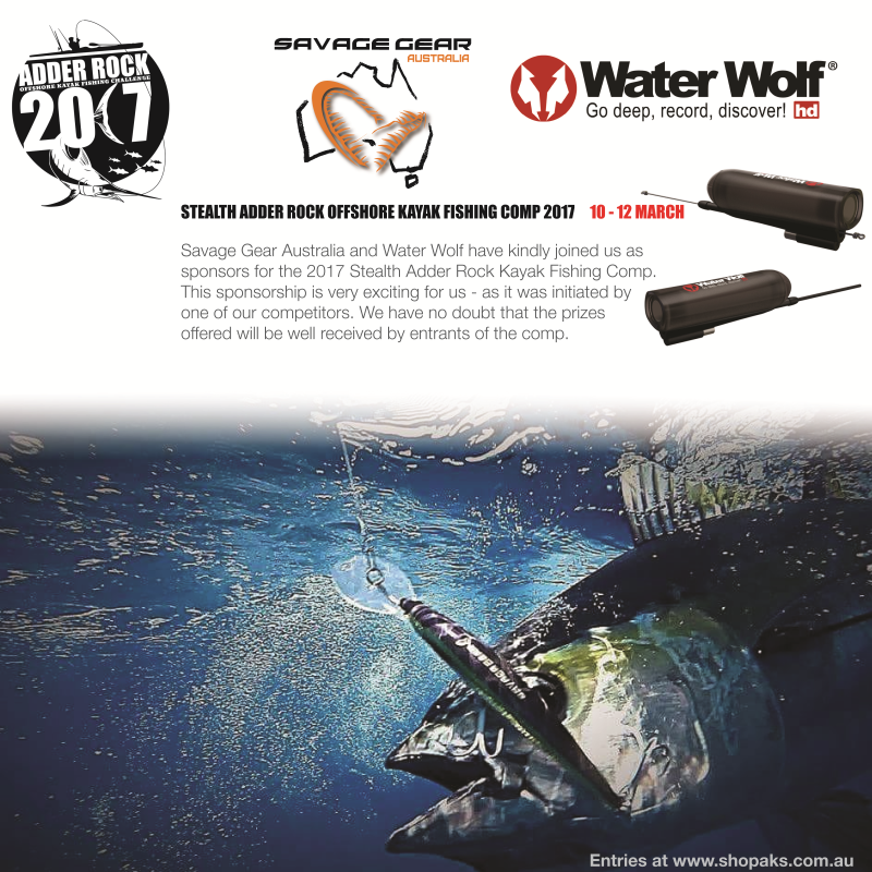 Savage Gear Australia and Waterwolf on board for Adder 2017