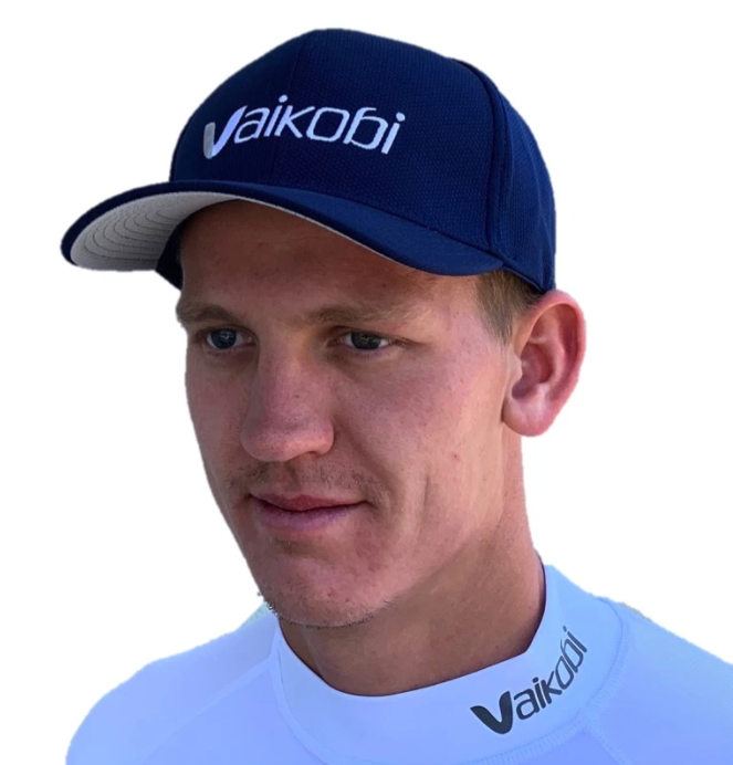 Vaikobi Performance Snap Back Hats-NAVY