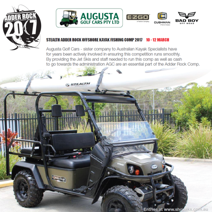 Seat Emporium and Augusta Golf Cars Sponsorship of Adder Rock 2107