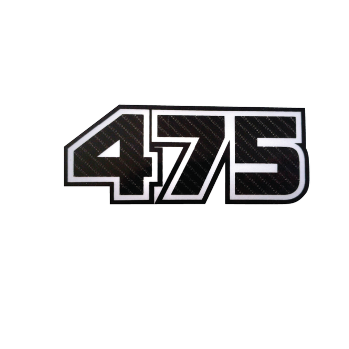 475 Carbon kayak sticker
